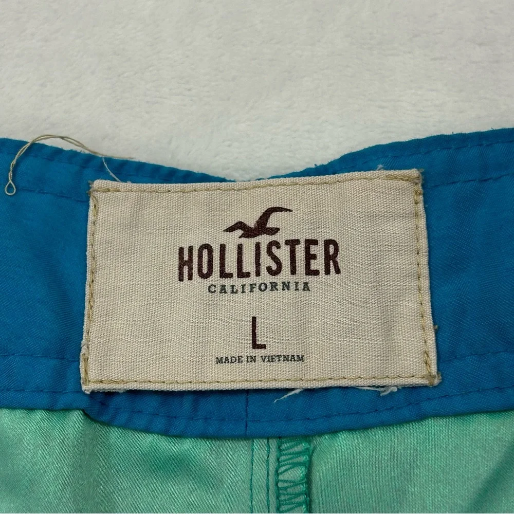 Hollister California Mint Green Surf Swim Trunks Board Shorts Men’s Size L 34-36